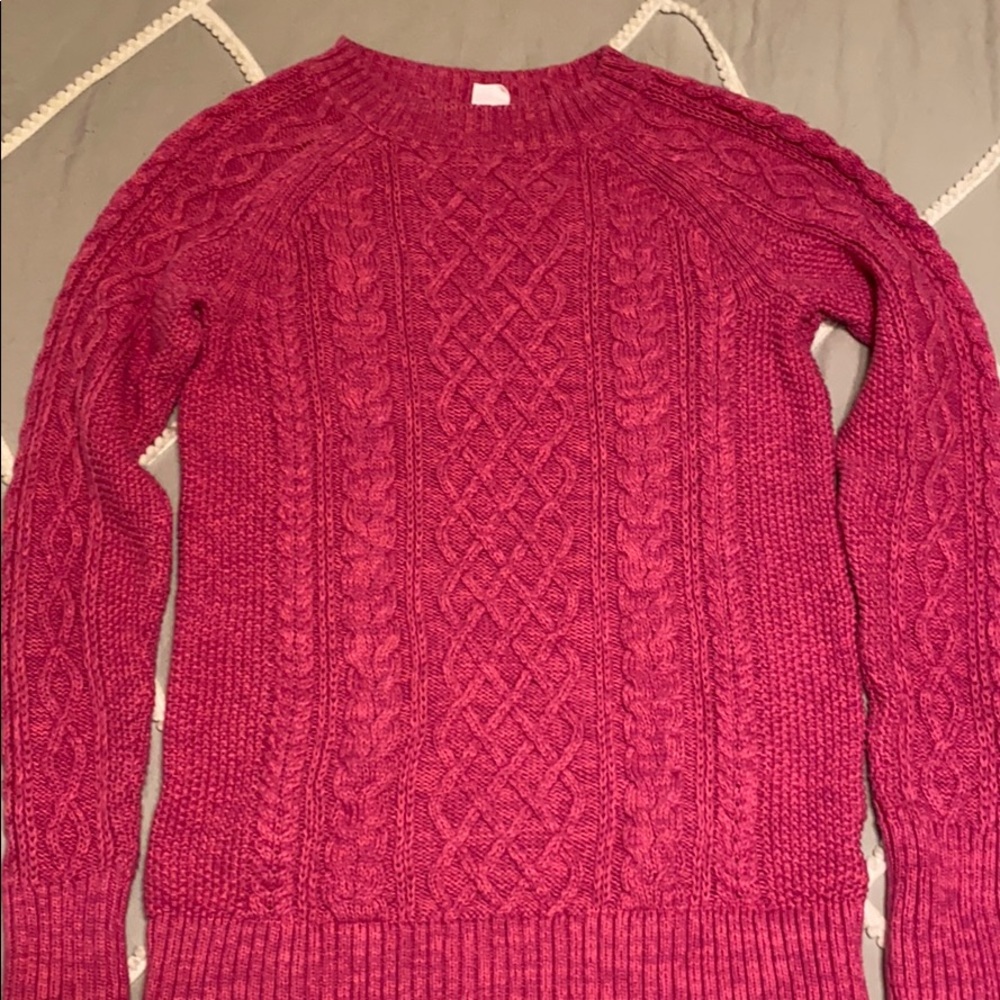 Magenta Gap Sweater